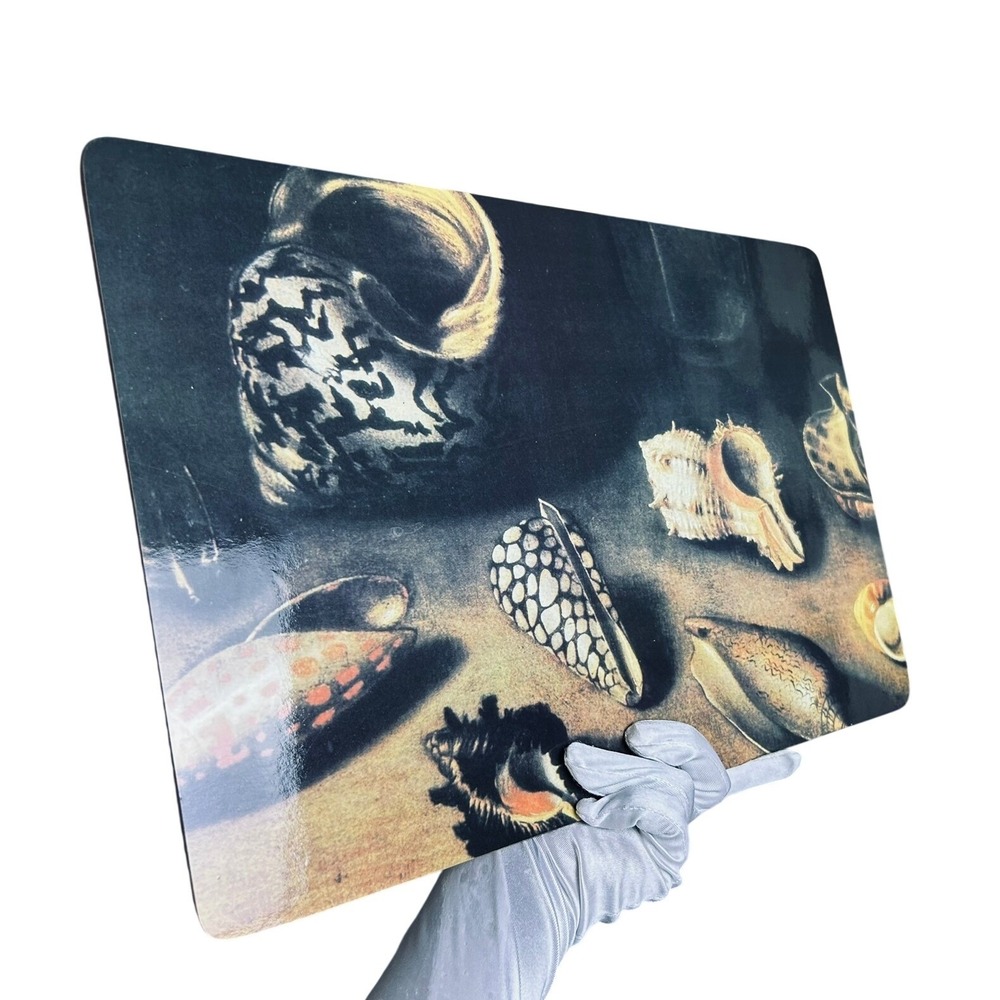 Jacques Linard Sea Shell Placemats Cork Backed Art Reproduction Set